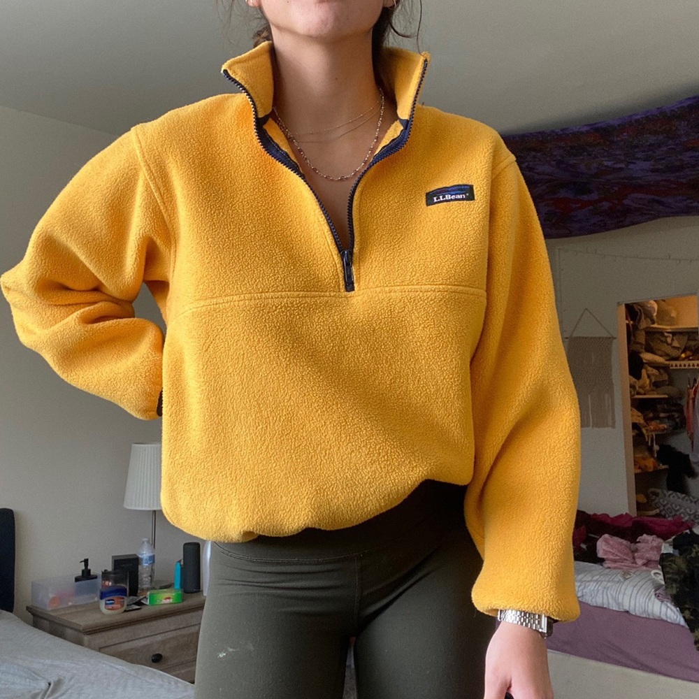 L.L.Bean Collared Quarter Zip-Up Fleece